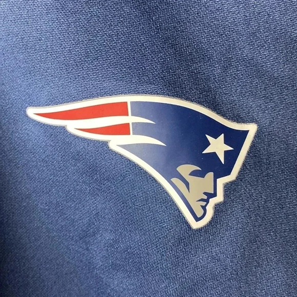 NFL TEAM MENS SIZE 3XL NEW ENGLAND PATRIOTS 3/4 ZIP LONG SLEEVE PULLOVER SHIRT - Picture 4 of 13